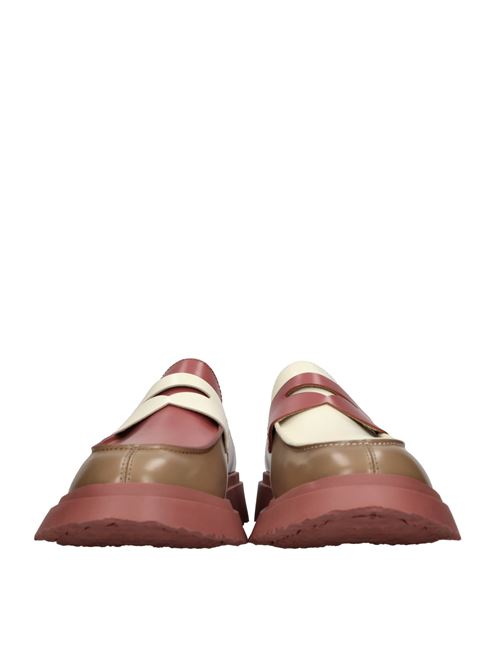Mocassini in pelle CAMPER | K100633-030 TWSROSSO-BEIGE-MARRONE